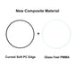 Curved soft PC edge and PMMA glass-feel screen protector film pair