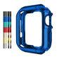 Midnight blue TPU watch protective case with raised border and button cutouts