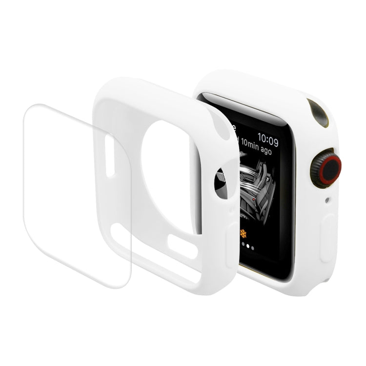 ENKAY Hat-Prince Protective TPU Watch Case + Full Coverage PET Screen Protector Film for Apple Watch Series 7 45mm