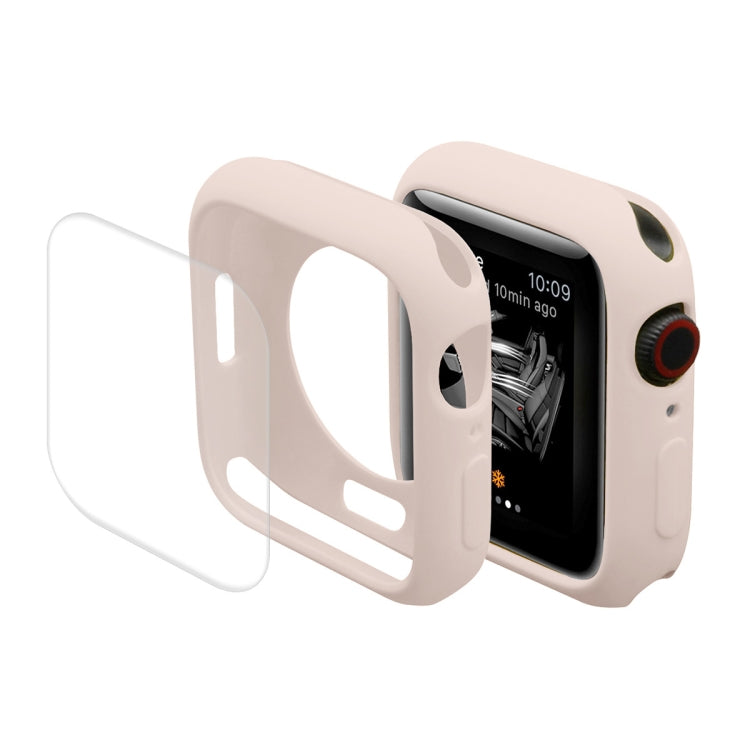 ENKAY Hat-Prince Protective TPU Watch Case + Full Coverage PET Screen Protector Film for Apple Watch Series 7 45mm