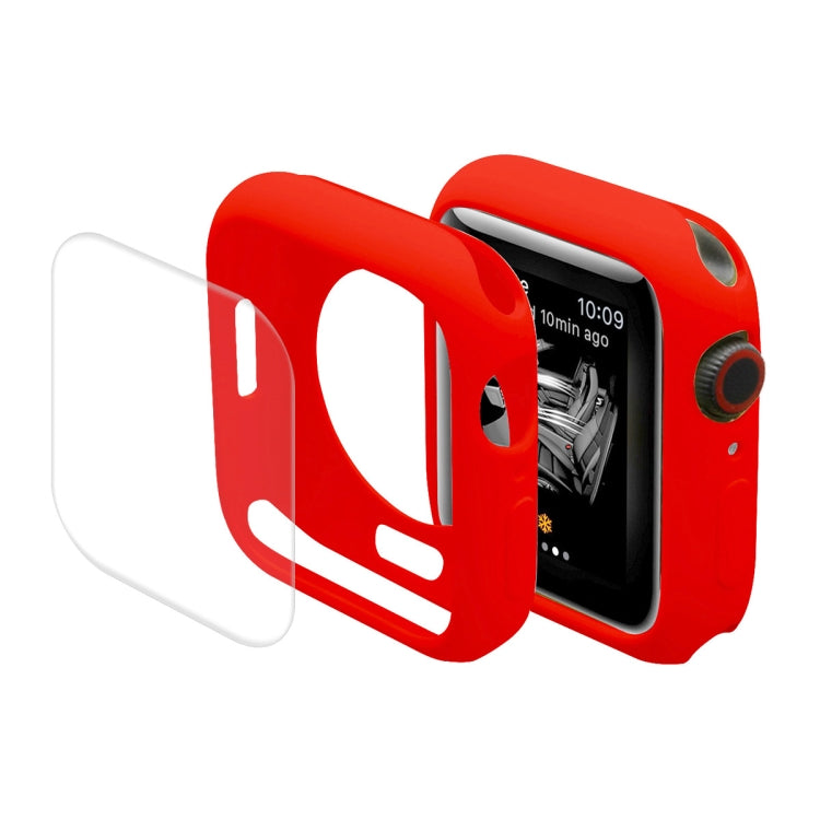 ENKAY Hat-Prince Protective TPU Watch Case + Full Coverage PET Screen Protector Film for Apple Watch Series 7 45mm