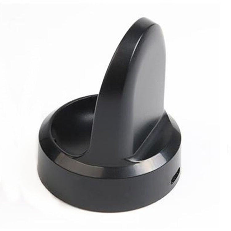Black charging cradle dock with two angled supports for smartwatch stand
