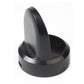 Black charging cradle dock with curved angled stand and compact base