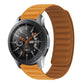 Orange silicone magnetic watch band for Galaxy Gear S3 with textured strap links