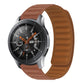 Silicone magnetic watch band for SM-R382, brown strap with brown underside