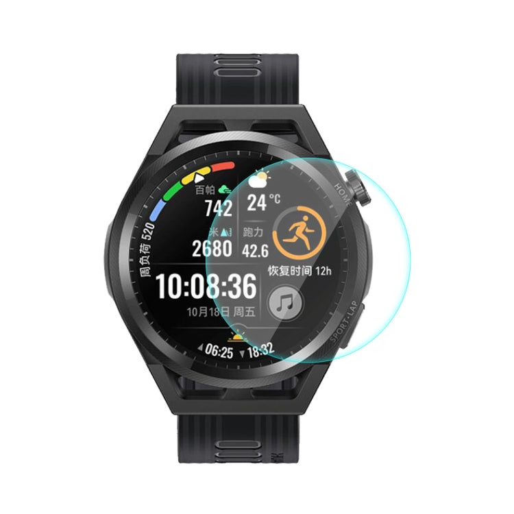 Black watch screen protector tempered glass for curved 46mm Huawei Watch GT Runner