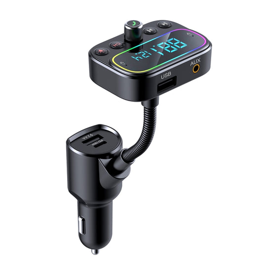 T67 Bluetooth 5.0 Car MP3 Music Player FM Modulator Transmitter Wireless AUX Adapter Hands-free, T67