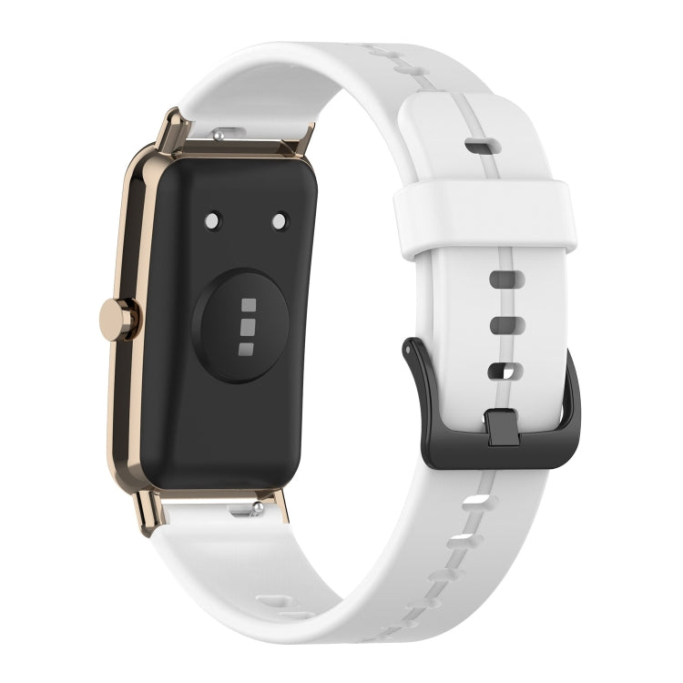 Solid Silicone Soft Strap, For Huawei Watch Fit mini