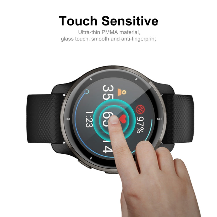 Garmin Venu 2 Plus screen protector film touch-friendly design with finger contact