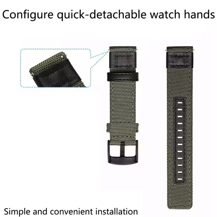 Wear-Resistant Canvas Strap, For Samsung Galaxy Watch4 40mm, For Samsung Galaxy Watch4 44mm