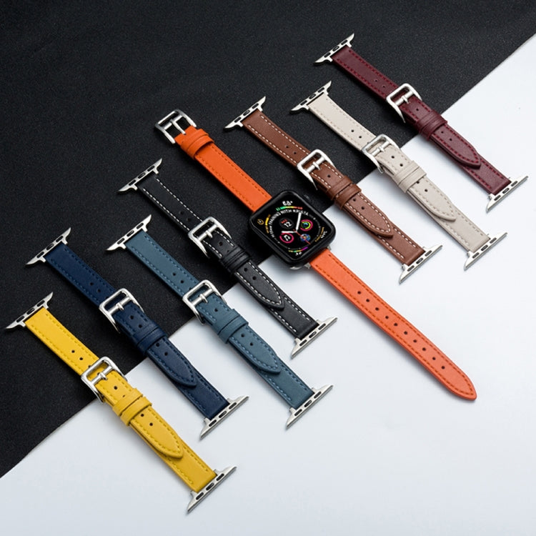 Colorful microfiber leather watch straps with pin buckles, set of multiple Apple Watch bands