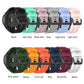 26mm silicone sports watch straps in multiple colors, quick-release pins