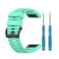 26mm mint teal silicone sports watch strap with quick-release pins and tool pair