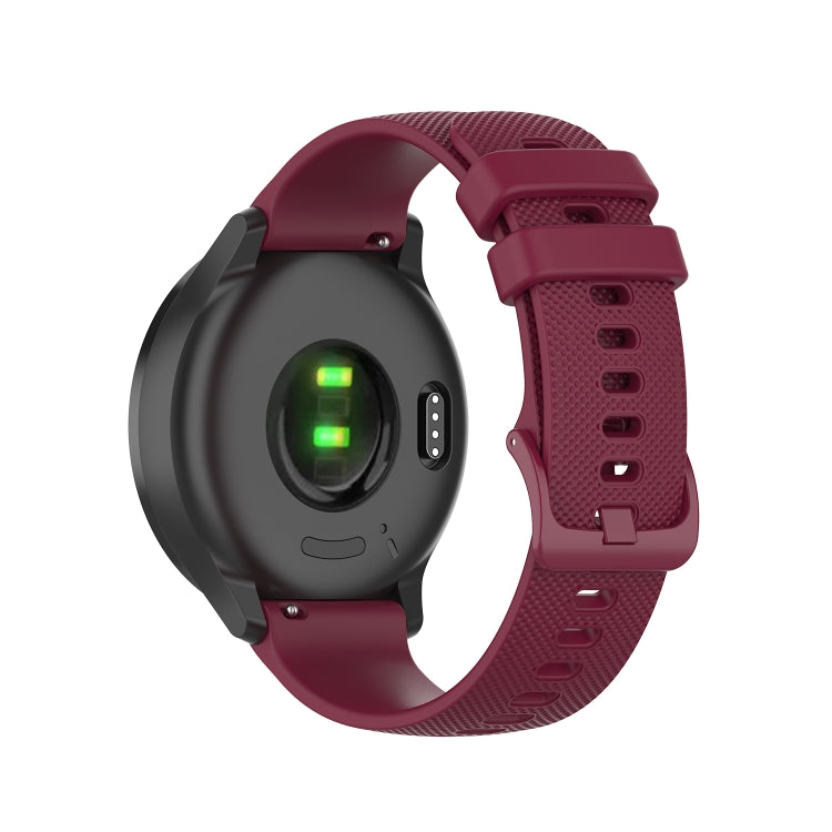 22mm Checkered Silicone Strap, For Samsung Galaxy Watch3 45MM, For Samsung Galaxy Watch 46mm, For Samsung Gear S3 Classic
