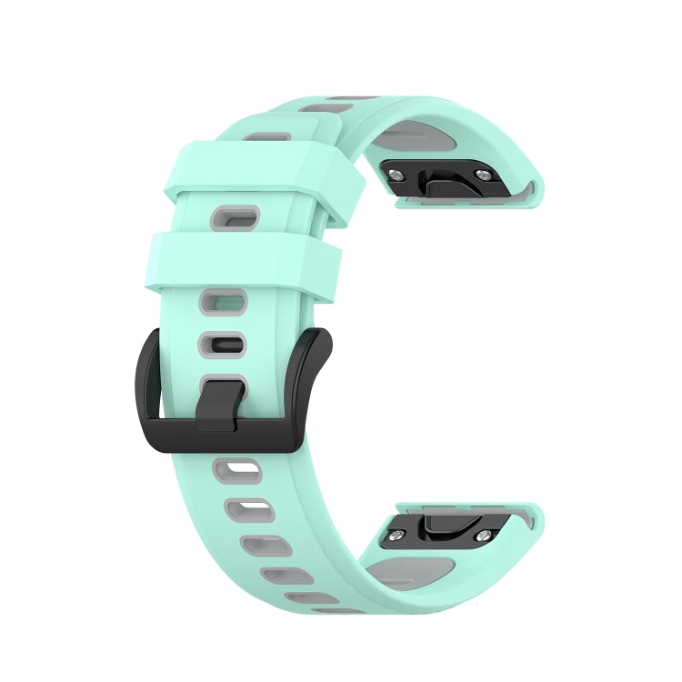 20mm Two-color Silicone Jack Watch Strap, For Garmin Fenix 7S