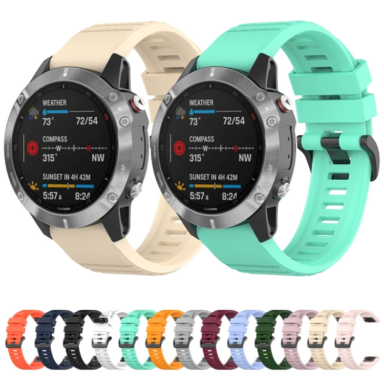 Silicone quick-release watch strap, assorted colors for Garmin Fenix 7S