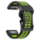 26mm Two-Color Two-Hole Silicone Quick Release Watch Strap, For Garmin Fenix 7X