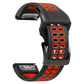 26mm Two-Color Two-Hole Silicone Quick Release Watch Strap, For Garmin Fenix 7X