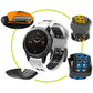 26mm Two-Color Two-Hole Silicone Quick Release Watch Strap, For Garmin Fenix 7X