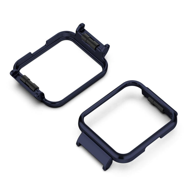 Metal watch frame for Redmi Watch 2, blue bezel with protective case