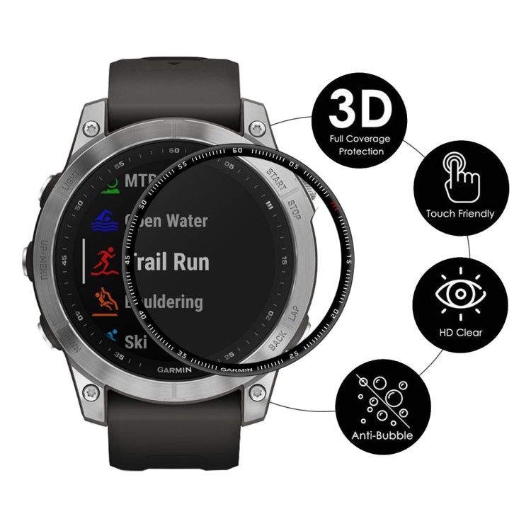 ENKAY 3D Full Coverage Soft PC Edge + PMMA HD Screen Protector Film For Garmin Fenix 7S, 1 PC, 2 PCS, 5 PCS, 10 PCS