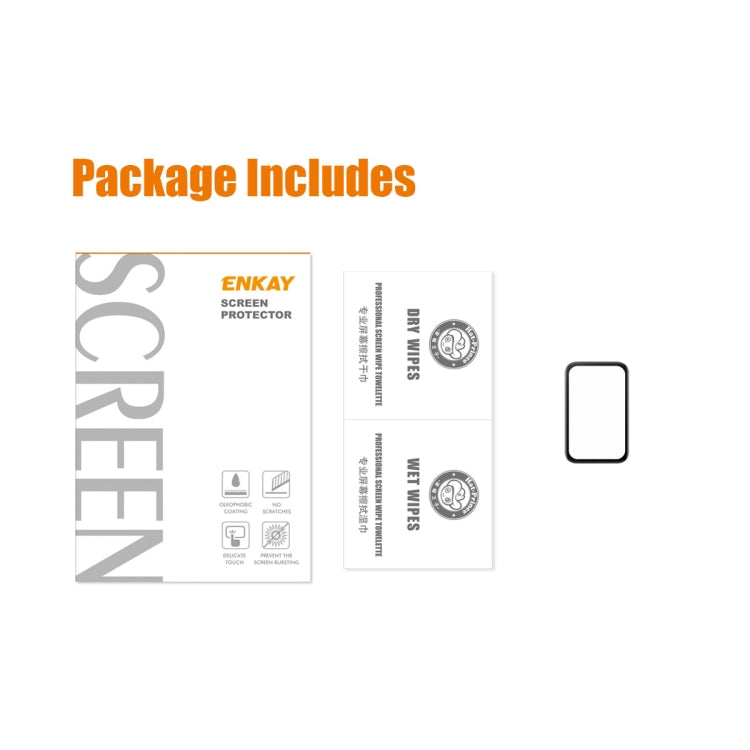 ENKAY screen protector packaging with included film and alignment pieces