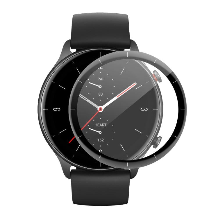 ENKAY 3D full-coverage smartwatch screen protector film on a black sport watch