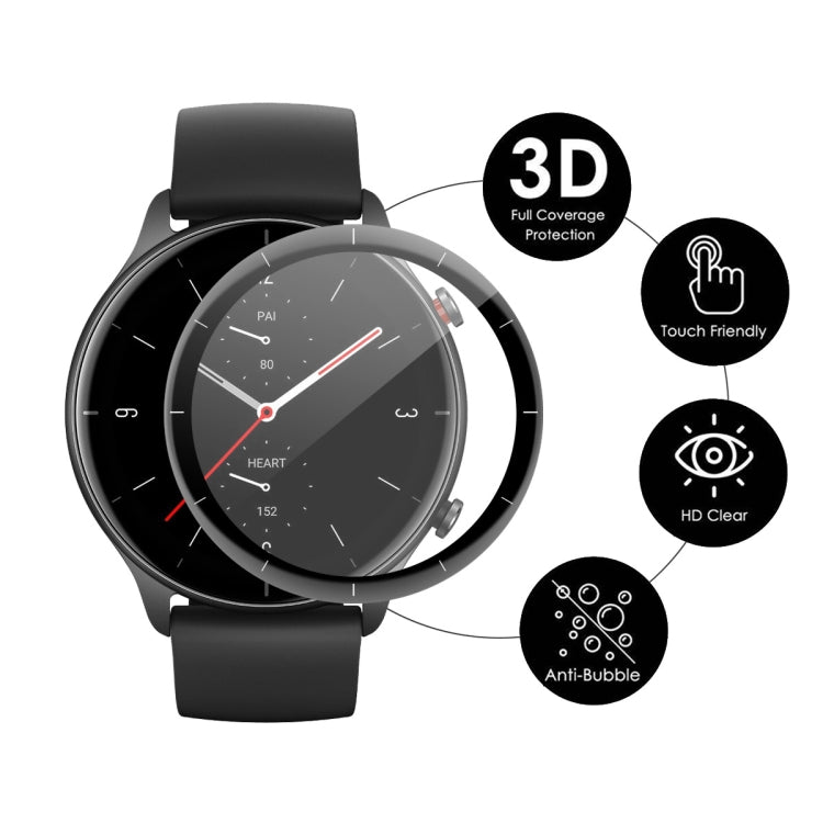3D full-coverage smartwatch screen protector with anti-bubble and touch-friendly design