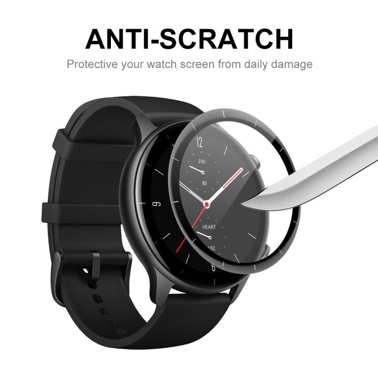 Anti-scratch ENKAY screen protector film for a black smartwatch display