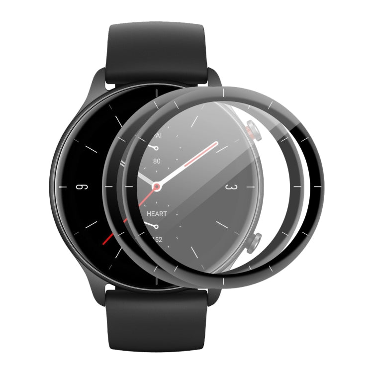 ENKAY 3D full-coverage screen protector film covering a black smartwatch display