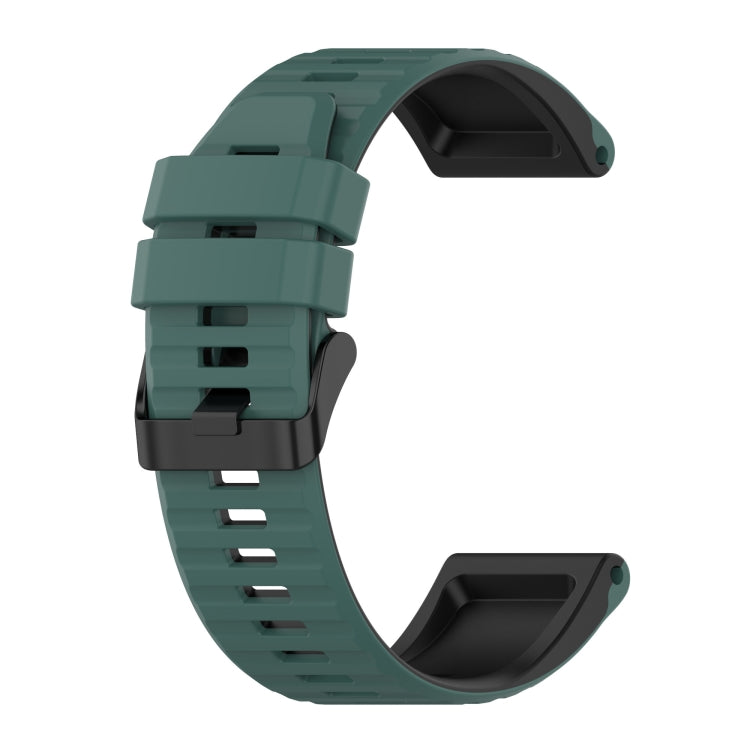 22mm Silicone Mixing Color Watch Strap, For Garmin Instinct