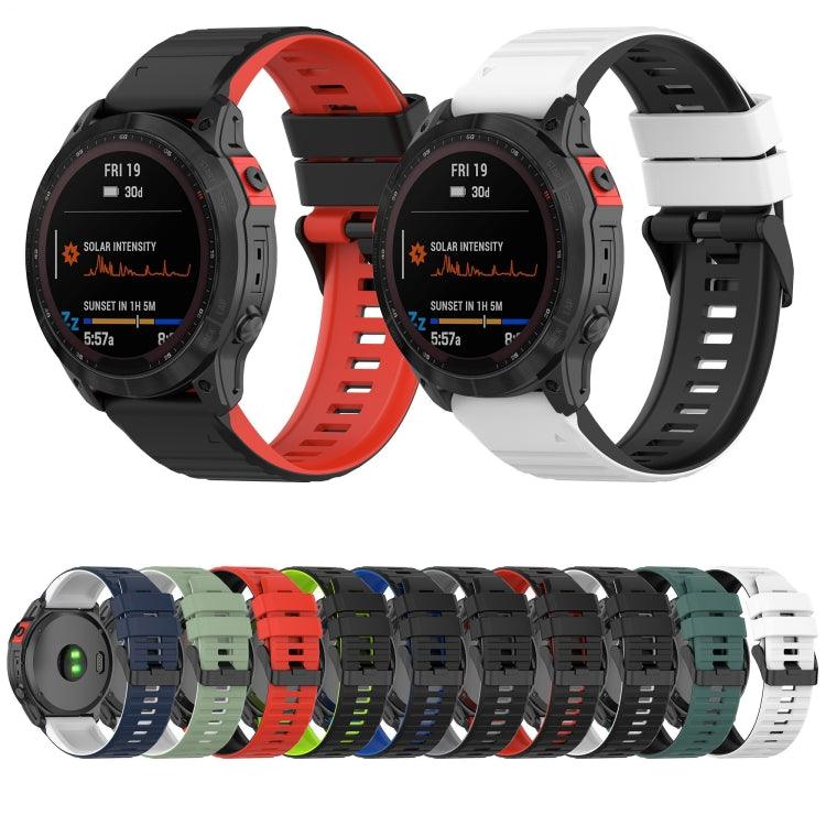22mm Silicone Mixing Color Watch Strap, For Garmin Instinct