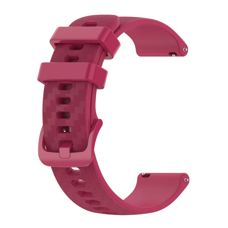 20mm Carbon Fiber Striped Silicone Strap, For Amazfit BIP Lite