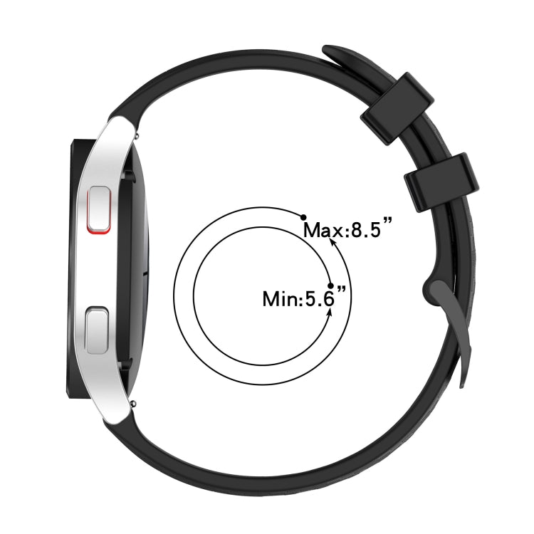 20mm Carbon Fiber Striped Silicone Strap, For Amazfit BIP Lite