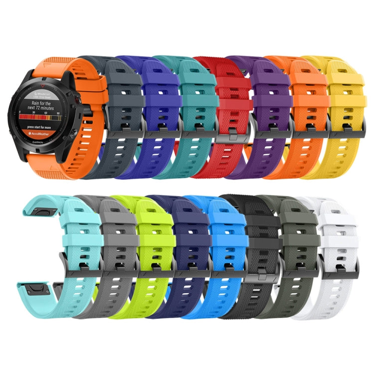 Set of 22mm silicone watch straps in multiple colors with textured holes