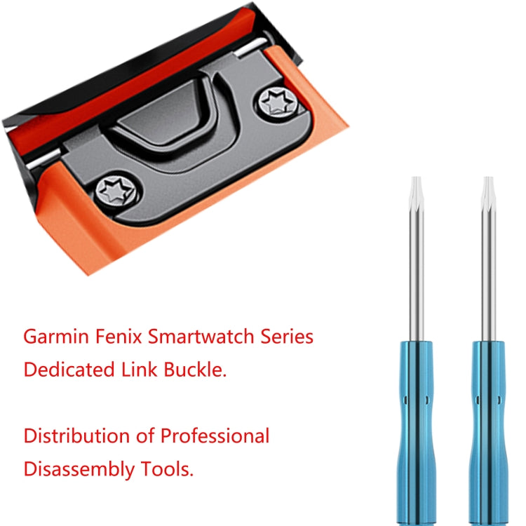 22mm silicone watch strap link buckle and blue disassembly tools