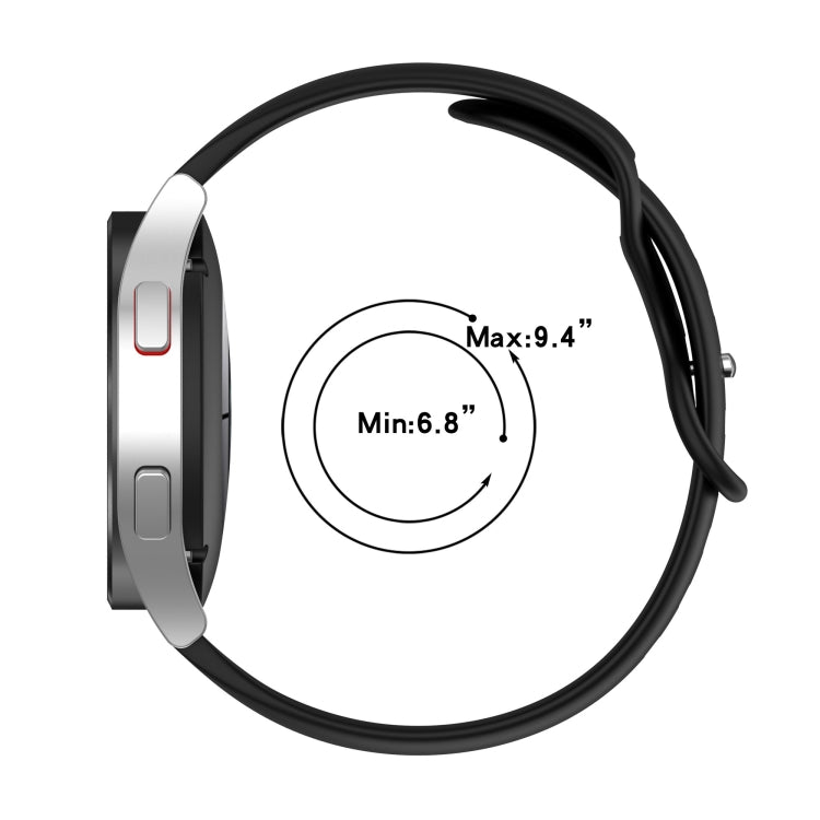 20mm Solid Color Silicone Watch Band, For Amazfit BIP Lite