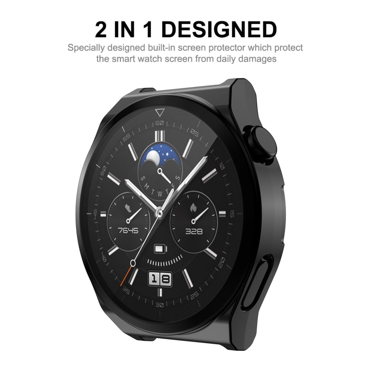 ENKAY Full Coverage Electroplated Soft TPU Case with Screen Protection, For Huawei Watch GT 3 Pro 46mm, For Huawei Watch GT 3 Pro 43mm