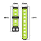 22mm silicone watch band dimensions: 89mm and 117mm lengths, vertical pattern holes