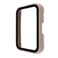 Blush pink fully enclosed protective watch case with clear screen window