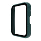 Green fully enclosed protective watch case with clear screen window