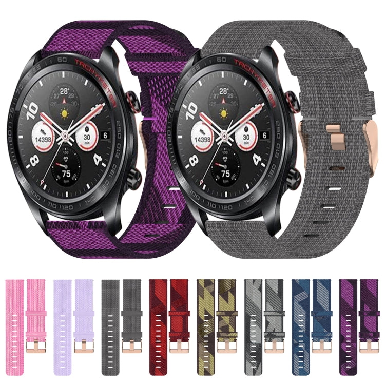 22mm Nylon Woven Watch Band, For Honor Watch Dream