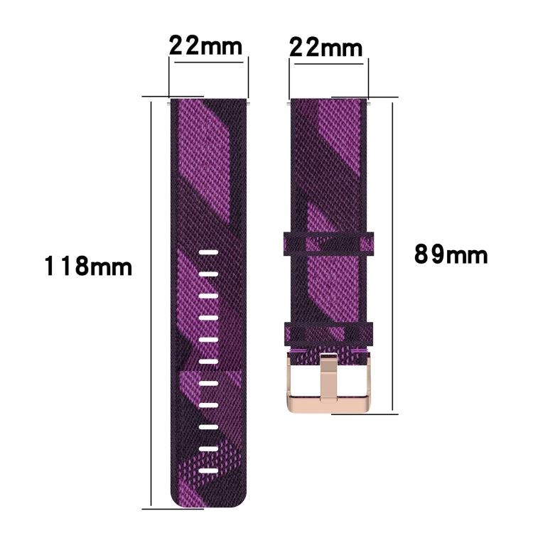 22mm Nylon Woven Watch Band, For Honor Watch Dream