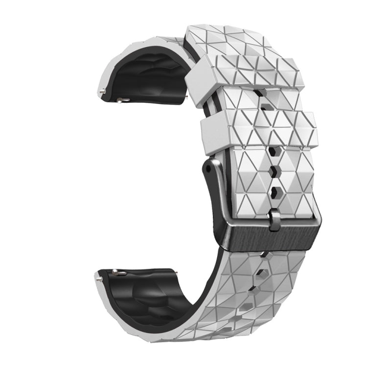22mm Football Pattern Two-Color Silicone Strap, For  Amazfit Z