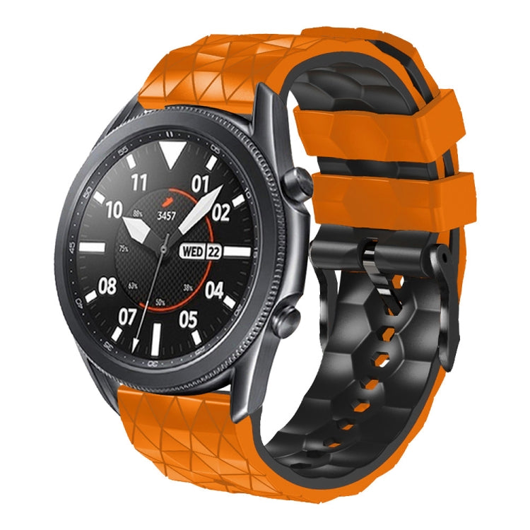 22mm Football Pattern Two-Color Silicone Strap, For  Amazfit Z