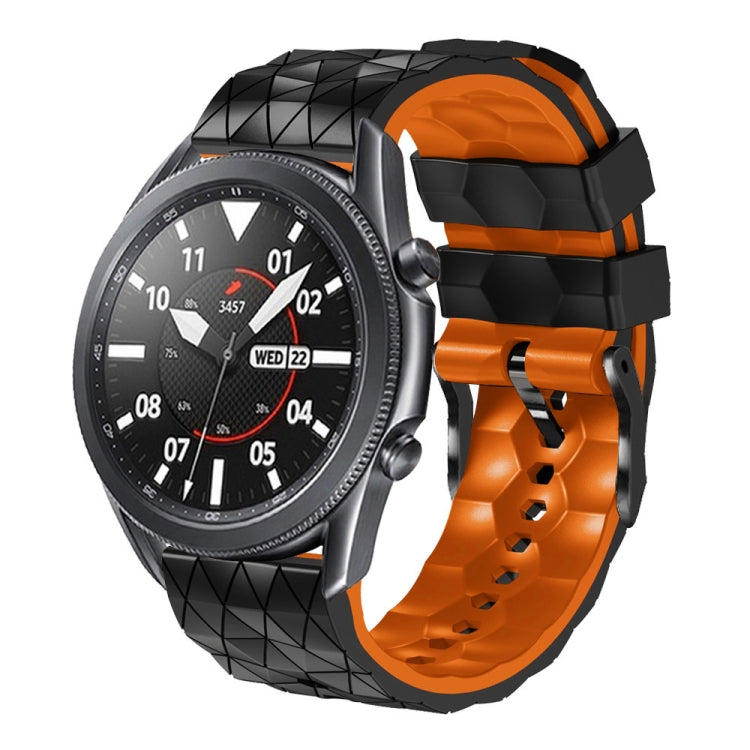 22mm Football Pattern Two-Color Silicone Strap, For  Amazfit Z
