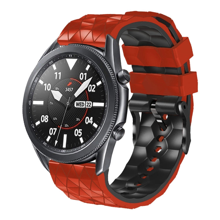 22mm Football Pattern Two-Color Silicone Strap, For  Amazfit Z