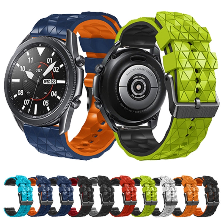 22mm Football Pattern Two-Color Silicone Strap, For  Amazfit Z
