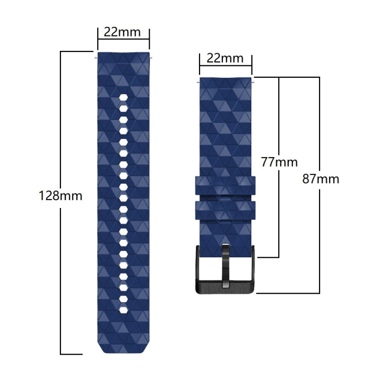 22mm Football Pattern Two-Color Silicone Strap, For  Amazfit Z