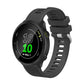 20mm silicone twill watch band in dark gray with textured strap and slots